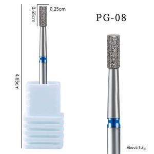 Mata Bor Kuku Berlian Bentuk Drop Bud 3/32 inci untuk Manikur Rusia, Pembersih Kutikula, dengan Kotak Penyimpanan (Grosir) - Product Image 6