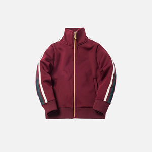 Col montant sport ensemble avec <span class=keywords><strong>zip</strong></span> ouverture de jambe et bande latérale personnaliser haute rue enfants survêtement ensembles - Product Image 2