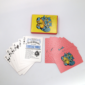Club Special Carriage Noble Playing Cards Asian Design Red Back Durable Glossy Finish Square Corners <b>Paper</b> Box Packaging - Product Image 1