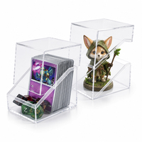 Boîte de présentation en acrylique PS transparente personnalisée en usine pour cartes, dés, poupées, figurines, souvenirs et objets de collection