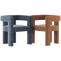 Chaise design nordique en bois massif avec assise en tissu, pour bureau, chambre, coiffeuse, hôtel, petit appartement, restaurant, style tendance