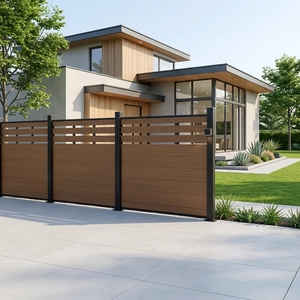 Clôture de jardin en composite WPC recyclable, nouvelle génération, 1,8 m de haut et large, étanche, avec panneaux de sécurité, prix d'usine, vente en gros - Product Image 1