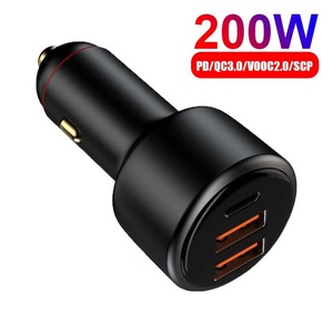 200W Car Charger Với USB Loại <span class=keywords><strong>C</strong></span> <span class=keywords><strong>C</strong></span>ổng An Toàn Sạ<span class=keywords><strong>c</strong></span> <span class=keywords><strong>C</strong></span>ông Nghệ Sạ<span class=keywords><strong>c</strong></span> Nhanh Cho Iphone 9V/2A Đầu Vào OTG Và OVP Bảo Vệ - Product Image 2