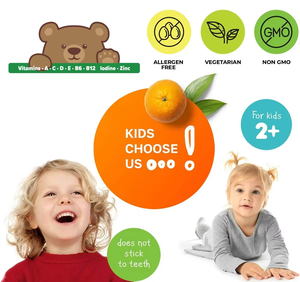 Caramelle Gommose Multivitaminiche per Bambini OEM/ODM, Integratori Alimentari per Rafforzare il Sistema Immunitario ed l'Energia (A/C/D/E/B6/B12) + Iodio + Zinco - Product Image 2