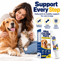Pâte Articulaire Léchable pour Chiots, Chiens Adultes et Chats avec Carbonate de Calcium, Glucosamine, Chondroïtine, MSM, Collagène et Vitamine D3 60ml