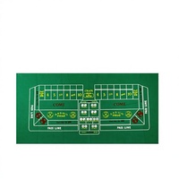 Table de poker pliable portable en feutre, style Texas Hold'em Las Vegas, de haute qualité, pour les soirées poker à domicile