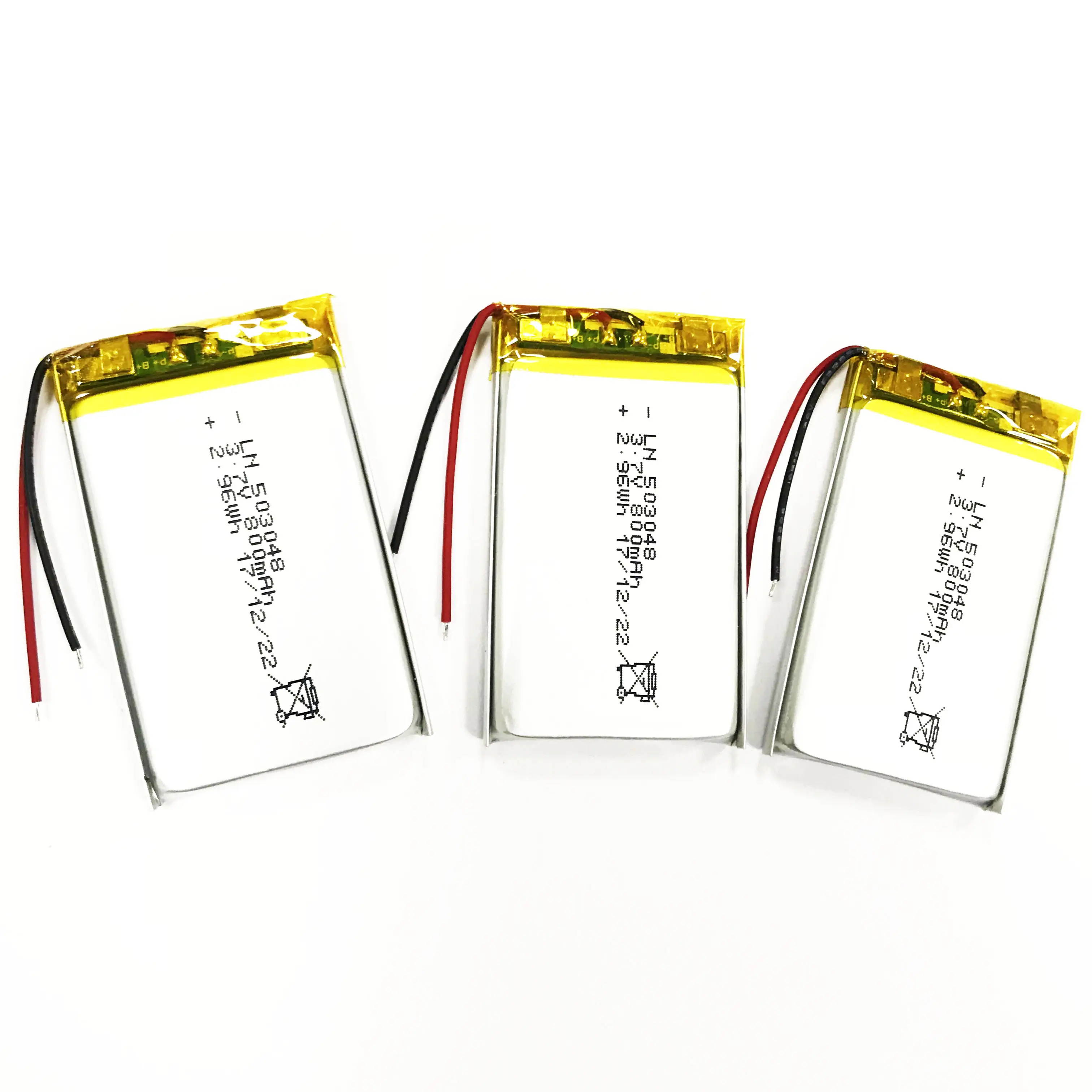 Bateria Recarregável Personalizada Lipo Li Ion Battery 053048 701488 800Mah 850Mah Bateria Lipo 3.7V Célula