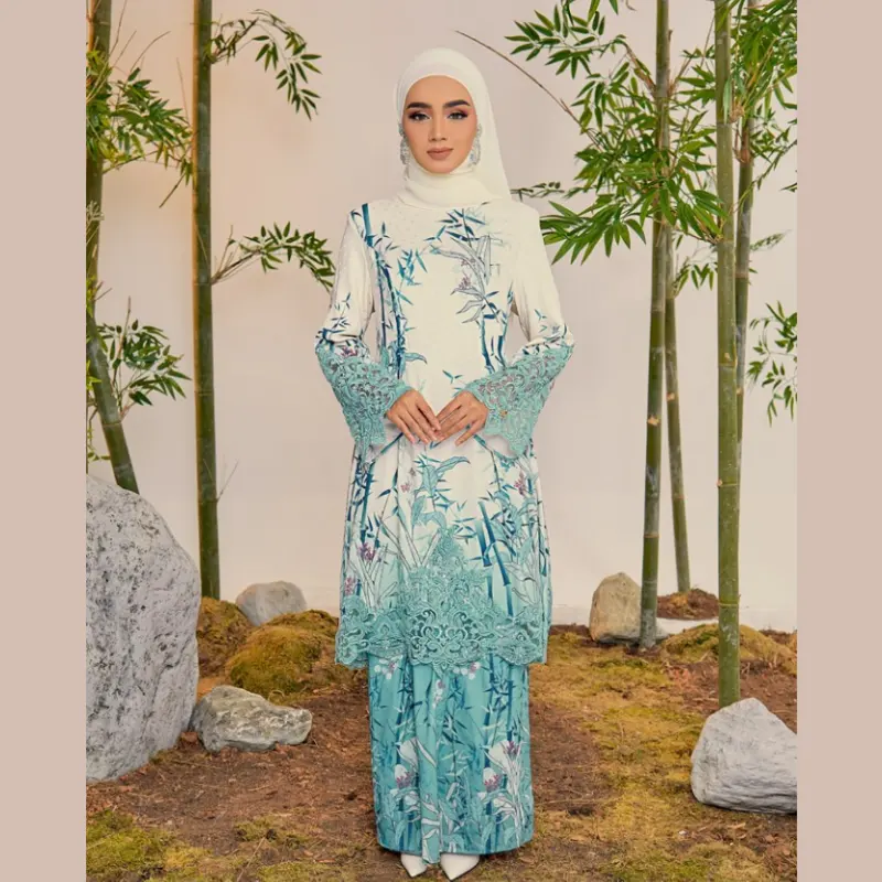 SIPO Baju Kurung Modis Model Baru Baju Kebaya Di Malaysia Long Dress untuk Wanita Muslim