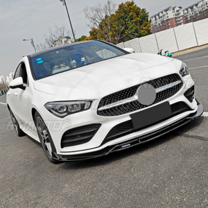 Front Bumper Lip Chin Accessories Splitter Tuning Body Kit Spoiler Trim for Mercedes Benz CLA Class C118 X118 W118 2020-2023 - Product Image 4