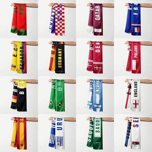 Écharpe promotionnelle en gros avec logo personnalisé pour les supporters de football des équipes nationales, en polyester durable, motif drapeau national - Product Image 6
