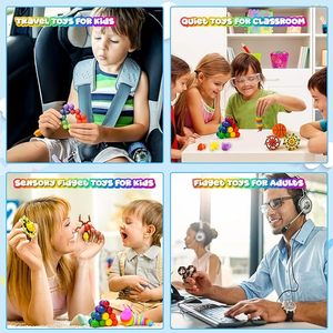 TOYSRUNNER Juguetes Sensoriales de Plástico al por Mayor para Aulas de Autismo - Juguetes Antiestrés que Mejoran la Concentración y la Inmersión, Caja del Tesoro de Educación Especial - Product Image 5