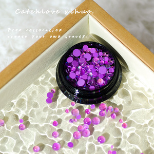 Perles à ongles Sirène Aurore à fond plat, breloques en cristal couleur bonbon pour bijoux d'ongles Symphonie - Product Image 6