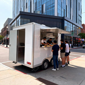 Remorques alimentaires rétro de haute qualité entièrement équipées pour la vente de gaufres, crêpes, smoothies, desserts, pancakes, beignets, popcorn - Food-Truck à vendre en Europe - Product Image 4