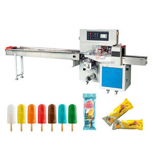 Paquet horizontal automatique, machine d'emballage de crème glacée, sucettes, popsicle, facile à utiliser, ml - Product Image 1
