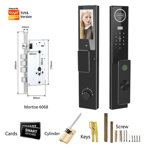 Seguridad Automática Digital Tuya App Control Remoto Inteligentes Wifi Llaves Huella Dactilar Puerta Inteligente 3D Reconocimiento Facial Cerraduras - Product Image 6