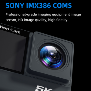 Mini Action Camera 5K 30fps Impermeabile fino a 30M con Doppio Schermo e Stabilizzazione EIS per Registrazioni Sportive all'Aperto - Product Image 2