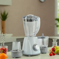 Mixeur Électrique 1,8 L Haute Vitesse, Blender Alimentaire Multifonctionnel, Hachoir de Table, Extracteur de Jus 250W, Mixeur à Smoothies KB02006