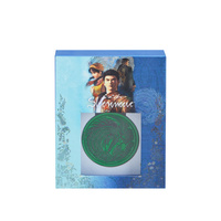 2 boîtes cadeaux en carton transparent avec fenêtre, 40 mm, en velours, pour la présentation de pièces de monnaie, avec insert en EVA