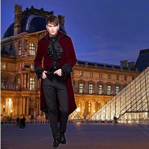 Giacca da <span class=keywords><strong>uomo</strong></span> vintage <span class=keywords><strong>medievale</strong></span> da sera, frac da <span class=keywords><strong>uomo</strong></span> punk, giacca da gentiluomo gotica, cappotto a maniche lunghe per feste, costume - Product Image 2