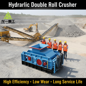 Concasseur à double rouleaux APEX certifié CE, moteur AC, débit max. 500 t/h, faible consommation d'énergie, pour agrégats de construction, galets de rivière, <span class=keywords><strong>gravier</strong></span> - Product Image 3