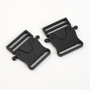 Boucle métallique réglable en alliage de zinc noir de 32mm, pour sac à dos, sac à bandoulière, bagages, accessoires pour cartable - Product Image 2