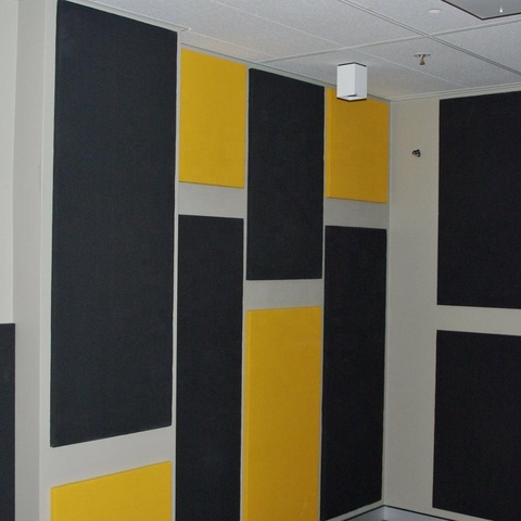 Fireproof Acoustic Recording Studio Fabric Wall Panels for Recording Booth