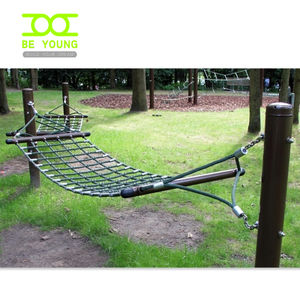 Hamac à bascule Couchage Net Maille Qualité Hamacs Avec Corde Polyester Pour Arbres Rond Lit Balançoire Plage Personnalisé Salon De Jardin - Product Image 1