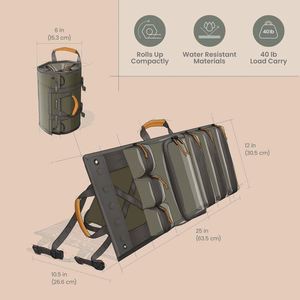 Bolsa de herramientas colgante plegable enrollable, portátil, duradera, impermeable y resistente al desgaste, muestra gratuita. - Product Image 2