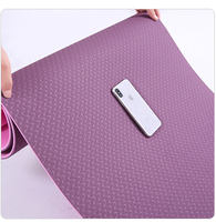 Tapis de yoga TPE de haute qualité, écologique, antidérapant, durable, imperméable, avec logo personnalisé et sangle pour le yoga et le Pilates