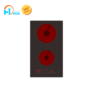 <span class=keywords><strong>Plaque</strong></span> <span class=keywords><strong>de</strong></span> <span class=keywords><strong>cuisson</strong></span> électrique en céramique noire <span class=keywords><strong>Domino</strong></span> 2 brûleurs - Product Image 1