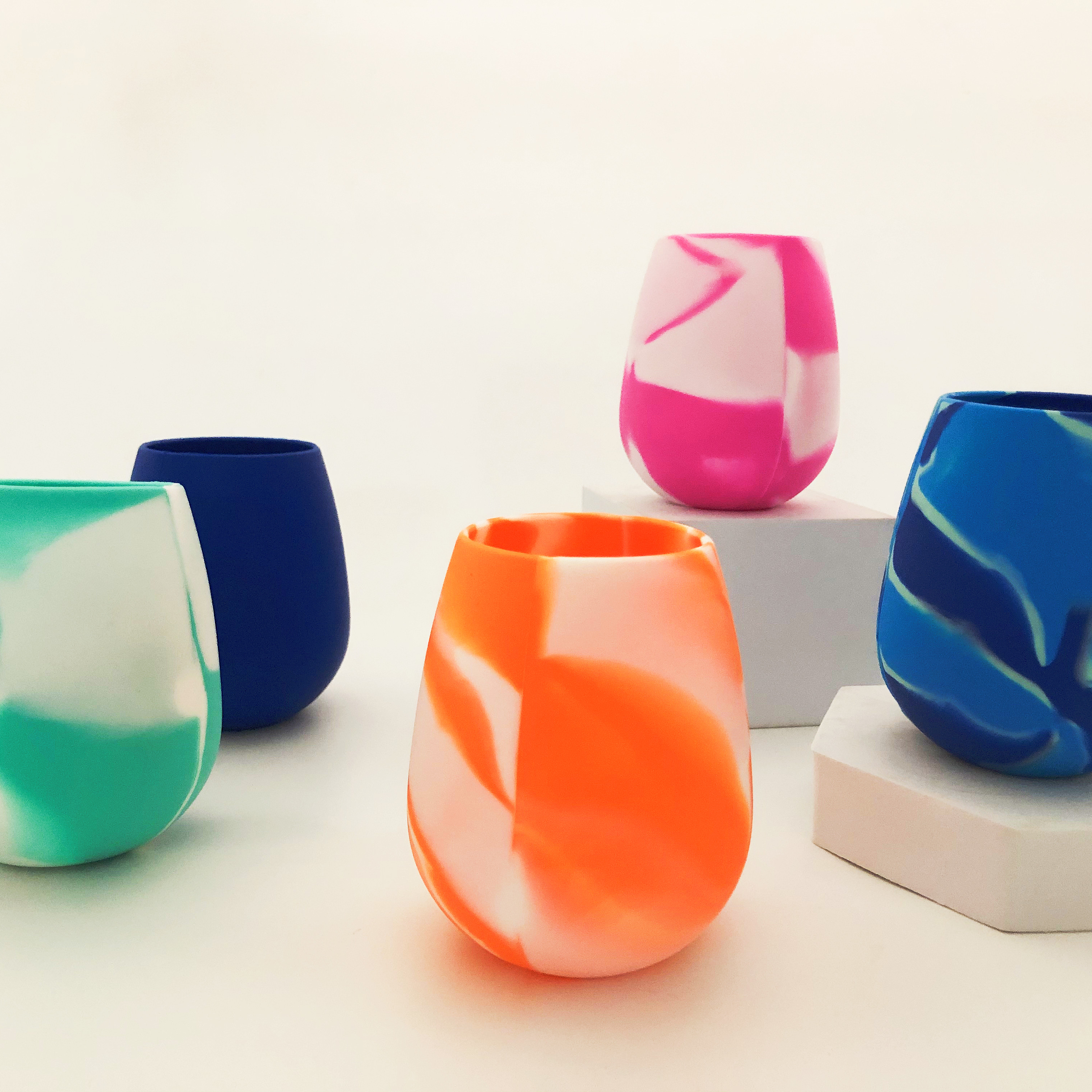 100% пищевой Небьющийся Стакан для воды, индивидуальная силиконовая чашка для питья, уличные праздничные винные чашки для путешествий