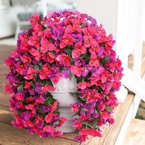 Faux bouganville fiori artificiali <span class=keywords><strong>piante</strong></span> per la decorazione di primavera all'aperto fiori di seta lungo trascinamento viti imballaggio personalizzato - Product Image 4