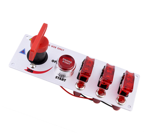 Panneau de commutateur d'allumage de voiture de course 12V avec bouton poussoir de moteur commutateurs de démarrage d'allumage pour voiture de course Sport camion de RV compétitif - Product Image 2