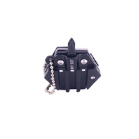 Moneda hexagonal portátil multifuncional para exteriores, cuchillo de monedas plegable EDC, llavero, destornillador, armas, herramientas de supervivencia, bolsillo