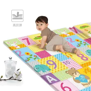 热销生活家居儿童益智玩具户外婴儿爬行垫批发无毒XPE可折叠婴儿游戏垫