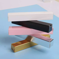 Boîte d'emballage en papier cosmétique recyclable petite boîte d'emballage de brillant à lèvres logo personnalisé