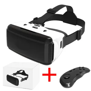 G06 2020 OEM LOGO VR glass 5 Plus vr headset 3D vr Glasses with remote for iPhone Android Smartphones