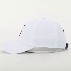 OEM Custom Sporty Common 6 Panel White Quick Dry Sports Baseball Cap Embroidery Logo Golf Dad <b>Hat</b> - Product Image 3