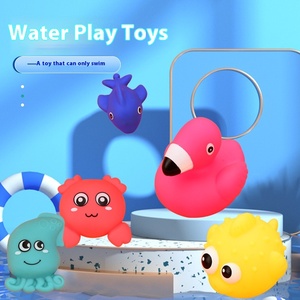 Jouets d'eau en plastique mignon dessin animé <span class=keywords><strong>crabe</strong></span> porc-épic pour les enfants se baignant et nageant avec effet sonore de pincement et d'appel pour les enfants - Product Image 2