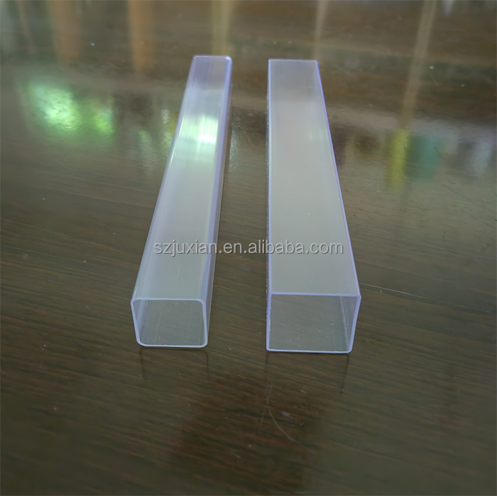 Pvc Pipes Prices Square transparent Plastic PVC Pipe Pvc Extrusion Rectangle Tube