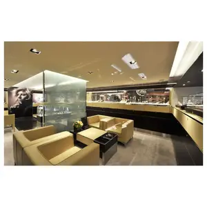 Gabinete de exhibición de joyería moderno personalizado Exhibidor de joyería Diseño de tienda libre de impuestos Muebles de tienda