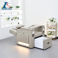 Salon de beauté professionnel moderne de luxe, manucure, spa pour les pieds, massage, chaise de pédicure sans plomberie