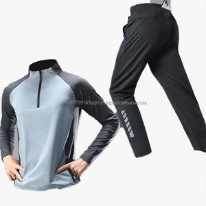 Traje Deportivo Unisex con Media Cremallera para Entrenamiento, Ropa de Primavera para Correr, Secado Rápido, Anti-UV, Estampado, Transpirable, para Senderismo y Escalada al Aire Libre, con Riñonera - Product Image 4
