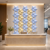 Panneaux acoustiques modulaires créatifs en forme d'étoile, décoration insonorisante 3D pour espace enfant thématique