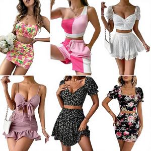 Conjuntos de Ropa para Mujer, Modelo Adulto, Top con Estampado, Sexy, Casual, Sin Marca, Estilo de Inventario, Envío Aleatorio al por Mayor, QZ-080 CN;GUA - Product Image 2