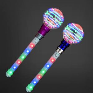 ไม้กายสิทธิ์หมุนได้ 16 ดวง LED ของเล่นเด็กพร้อมแบตเตอรี่ในตัว ไอเดียของขวัญสุดเจ๋งสำหรับเด็กชายและเด็กหญิง สนุกสนานในวันเกิด - Product Image 4