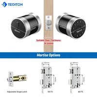 Système de sécurité de style nouveau, serrure de porte intelligente numérique électrique avec carte-clé, empreinte digitale, pour hôtel, avec application TTlock