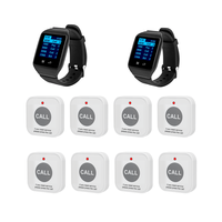 Boutons d'appel longue portée Catel, système d'appel sans fil, buzzer, montre d'appel pour serveur, récepteur d'horloge pour restaurants