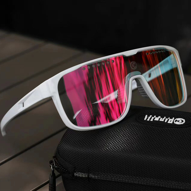 Cycling Glasses Protective Goggles Myopia-compatible Polarized Photochromic Frameless TR90 Mountain Biking Road Cycling