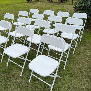 Sillas de Plástico Plegables para Hotel y Exteriores para Bodas y Banquetes, Mesas y Sillas Plegables Apilables para Eventos y Fiestas de Cumpleaños - Product Image 1